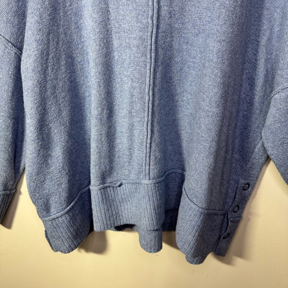Addition Elle Blue Cropped 3/4 Sleeve Crew Neck Sweater Size 3x - Picture 10 of 14
